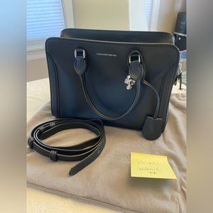 Alexander McQueen - black small padlock bag